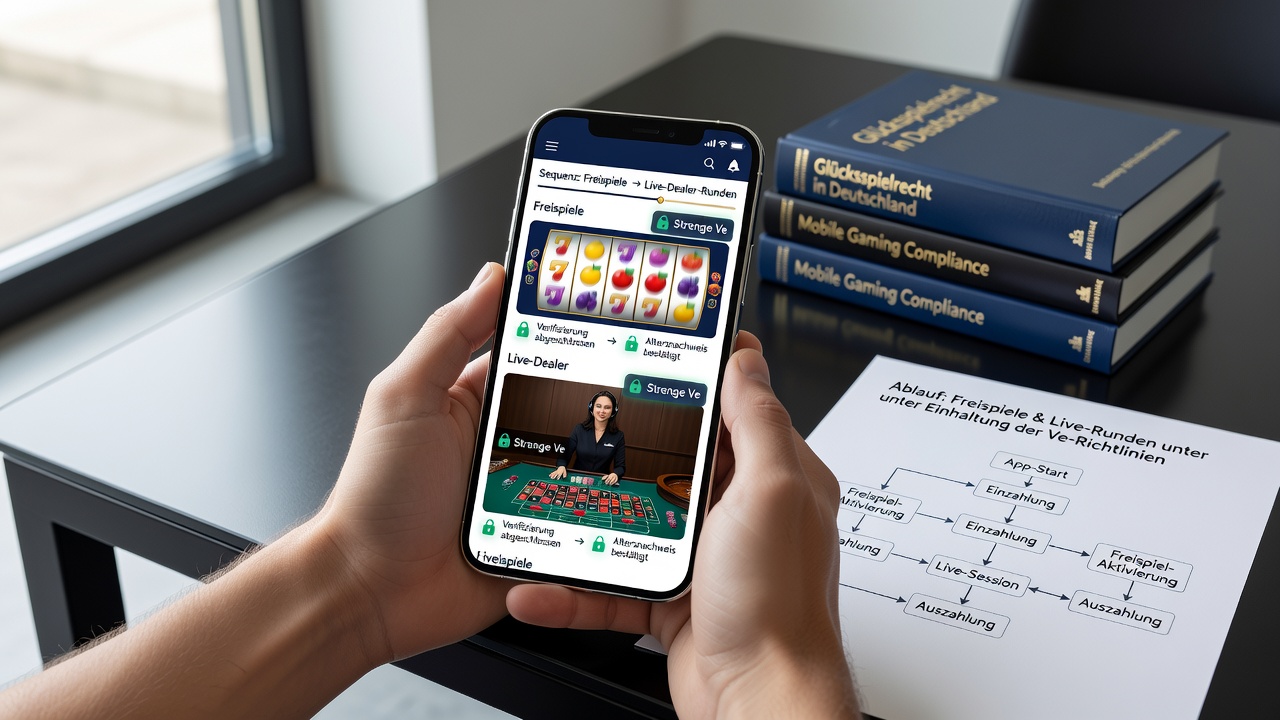Detailansicht einer Live-Dealer-Session auf einem Smartphone mit Verifizierungsstatus-Anzeige